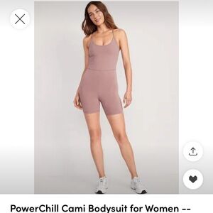 Old Navy PowerChill Cami Bodysuit for Women --
6-inch inseam lark size large